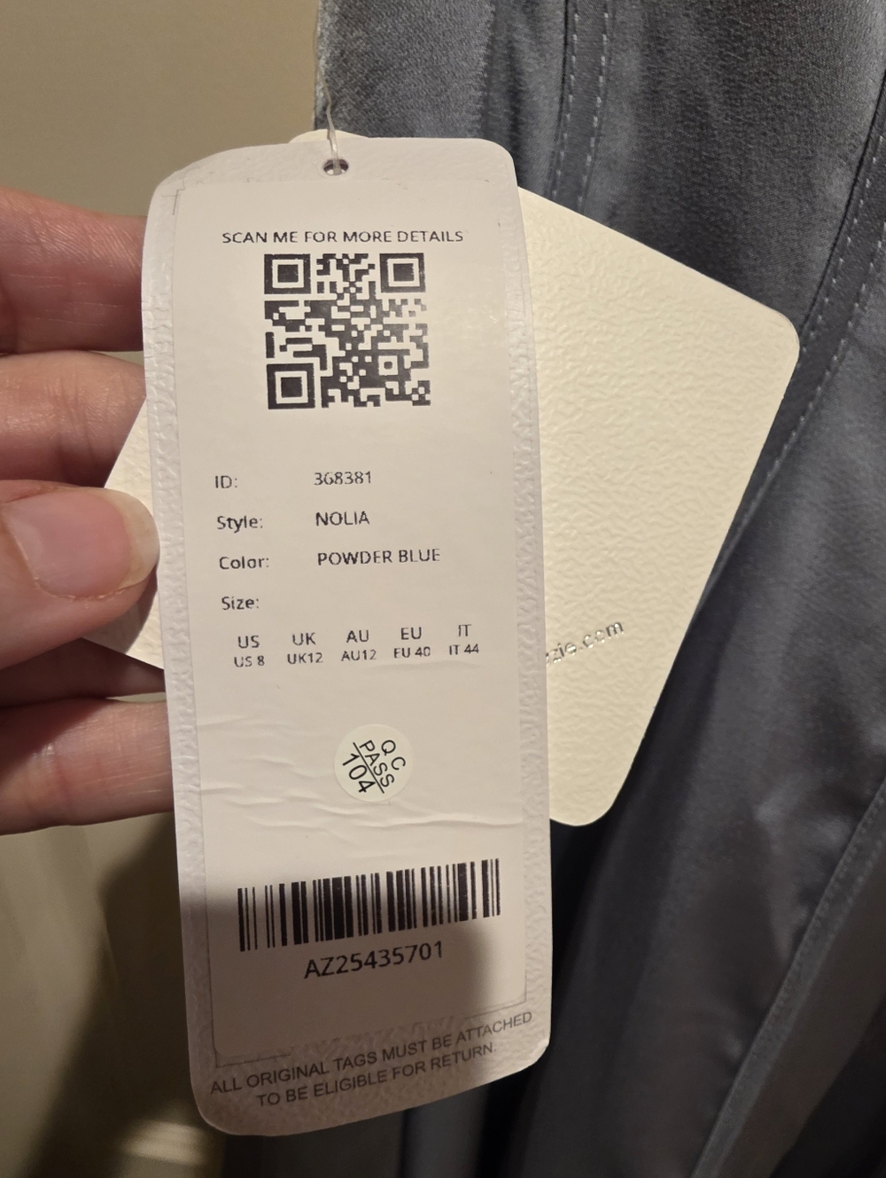 Azazie Backless Midi Dress - Picture 6 of 8